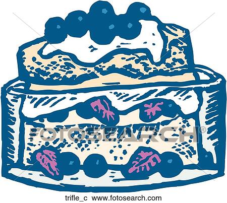 Trifle View Large Clip Art Graphic Clipart - Trifle. Fotosearch