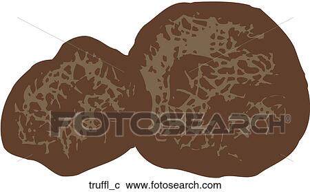 Truffles View Large Clip Art Graphic Clipart - Truffles. Fotosearch