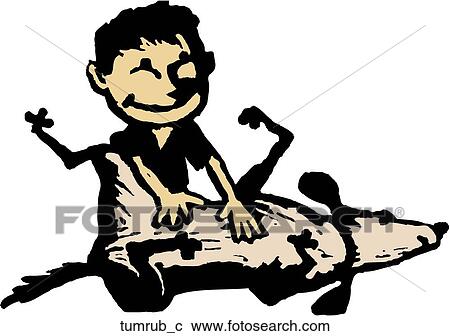 Clipart - Tummy Rub. Fotosearch