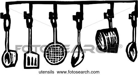Utensils View Large Clip Art Graphic Clip Art - Utensils. Fotosearch
