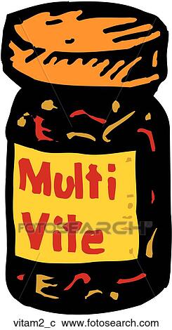 Clipart - Vitamins 2. Fotosearch