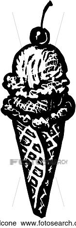 Waffle Cone View Large Clip Art Graphic Clipart - Waffle Cone. Fotosearch