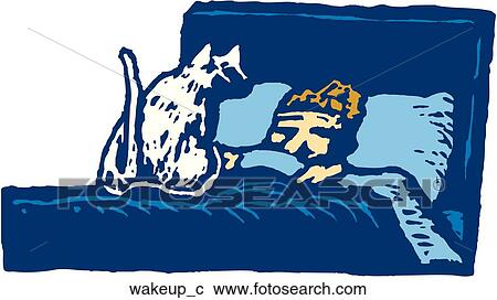 Wake Up View Large Clip Art Graphic Clipart - Wake Up. Fotosearch