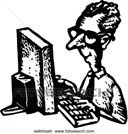 Clipart - Webmaster. Fotosearch