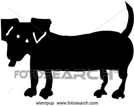 Clipart - Weiner Dog. Fotosearch