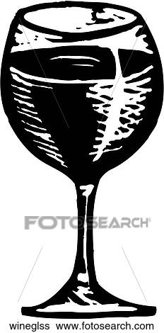 Clip Art - Wine Glass. Fotosearch