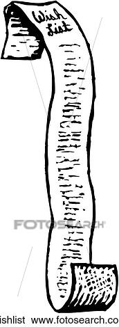 Wish List View Large Clip Art Graphic Clip Art - Wish List. Fotosearch
