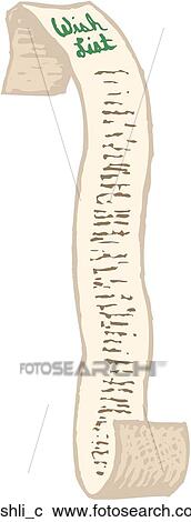 Clipart - Wish List. Fotosearch