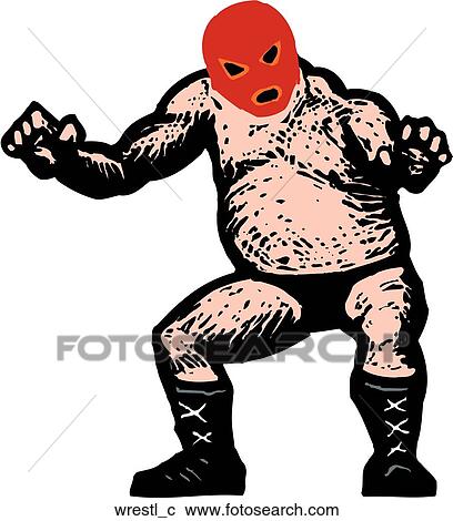 Clipart - Wrestler. Fotosearch