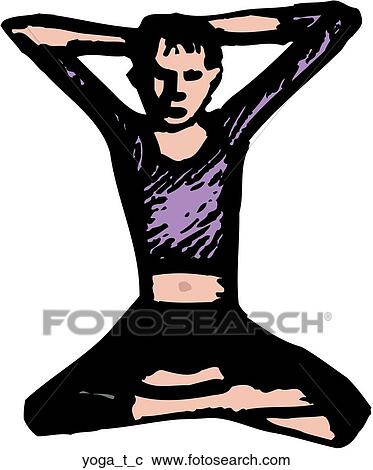 Clipart - Yoga Teacher. Fotosearch