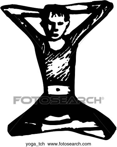 Clipart - Yoga Teacher. Fotosearch