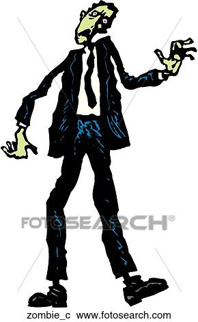 Clipart - Zombie. Fotosearch