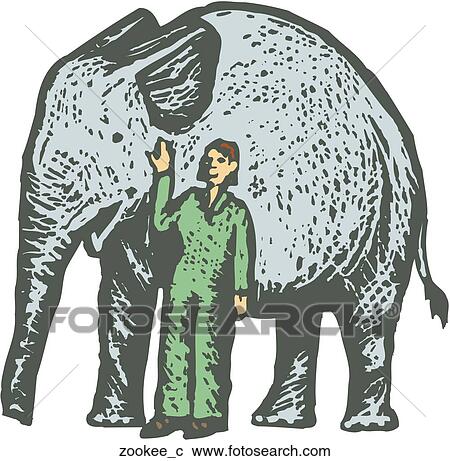 Clipart - Zookeeper. Fotosearch