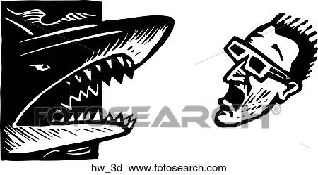 3d View Large Clip Art Graphic Clipart - 3d. Fotosearch