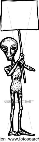 Alien View Large Clip Art Graphic Clipart - Alien. Fotosearch