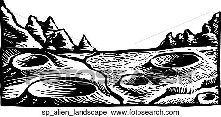 Clipart - Alien Landscape. Fotosearch