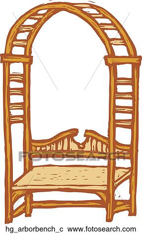 Clipart - Arbor Bench. Fotosearch