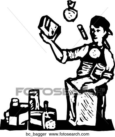 Bagger Clipart Bagger Fotosearch