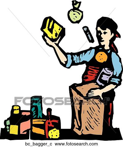 Bagger Clipart Bagger C Fotosearch