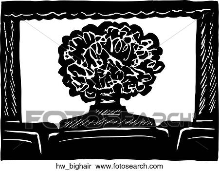 Clipart - big hair. Fotosearch