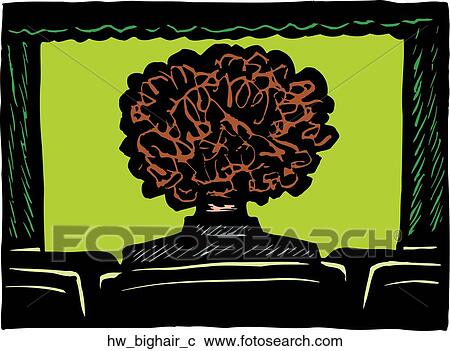 big hair View Large Clip Art Graphic Clipart - big hair. Fotosearch