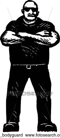 Clipart - bodyguard. Fotosearch