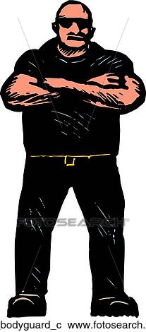 Clipart - bodyguard. Fotosearch