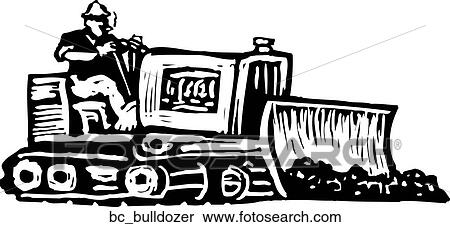 Clipart - Bulldozer Operator. Fotosearch