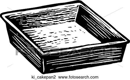 Cake Pan 1 View Large Clip Art Graphic Clipart - Cake Pan 1. Fotosearch