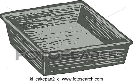 Clipart - Cake Pan 1. Fotosearch