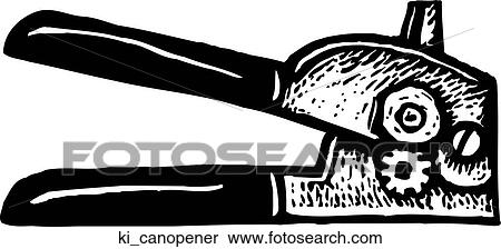 Can Opener View Large Clip Art Graphic Clipart - Can Opener. Fotosearch