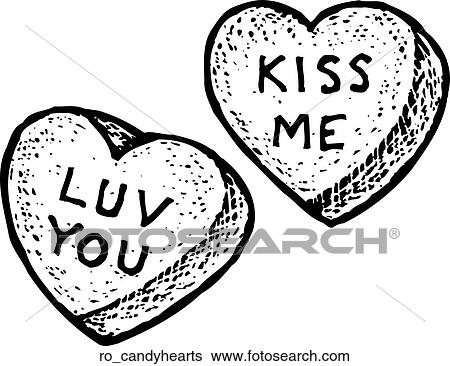 Candy Hearts View Large Clip Art Graphic Clip Art - Candy Hearts. Fotosearch