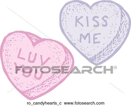 Candy Hearts View Large Clip Art Graphic Clipart - Candy Hearts. Fotosearch