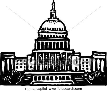 Clipart - capitol. Fotosearch