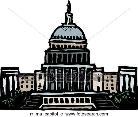 capitol View Large Clip Art Graphic Clipart - capitol. Fotosearch
