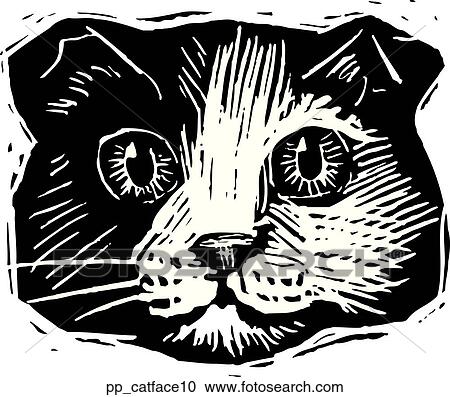 Clipart - Cat Face 10. Fotosearch