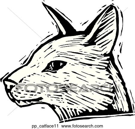 Cat Face 11 View Large Clip Art Graphic Clipart - Cat Face 11. Fotosearch