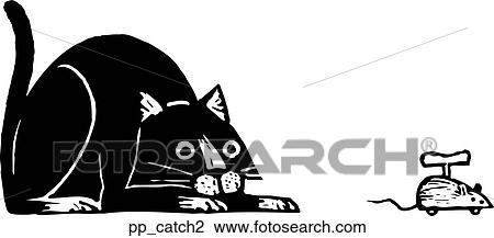 Clipart - Catch Puss. Fotosearch