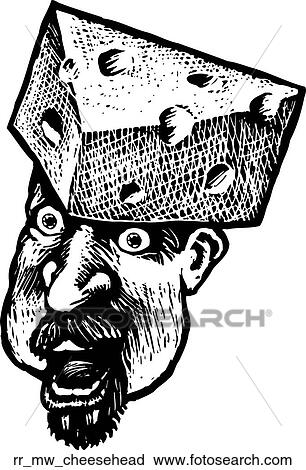 Clipart - cheese head. Fotosearch