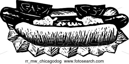 chicago dog View Large Clip Art Graphic Clipart - chicago dog. Fotosearch