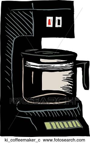 Coffee Maker View Large Clip Art Graphic Clipart - Coffee Maker. Fotosearch