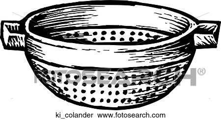 Clipart - Colander. Fotosearch