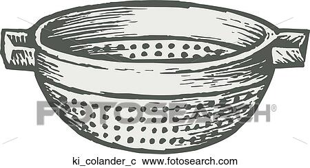 Clipart - Colander. Fotosearch