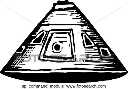 Command Module View Large Clip Art Graphic Clipart - Command Module. Fotosearch