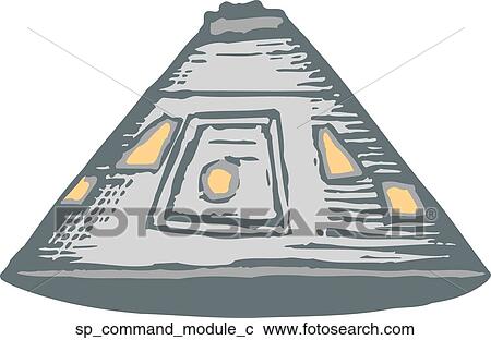 Command Module View Large Clip Art Graphic Clipart - Command Module. Fotosearch
