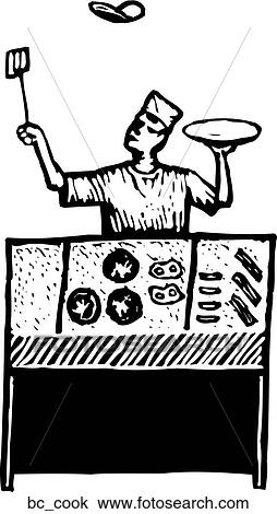 Cook View Large Clip Art Graphic Clipart - Cook. Fotosearch