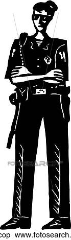 Clipart - cop. Fotosearch