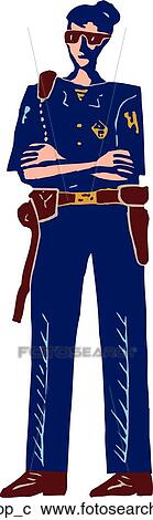 Clipart - cop. Fotosearch