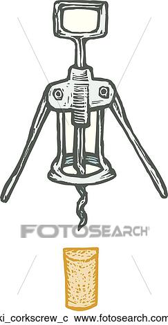 Clipart - Corkscrew. Fotosearch