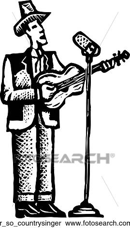 country singer View Large Clip Art Graphic Clipart - country singer. Fotosearch